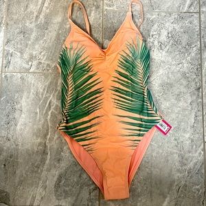 Target one piece adjustable bathing suit with built in bra